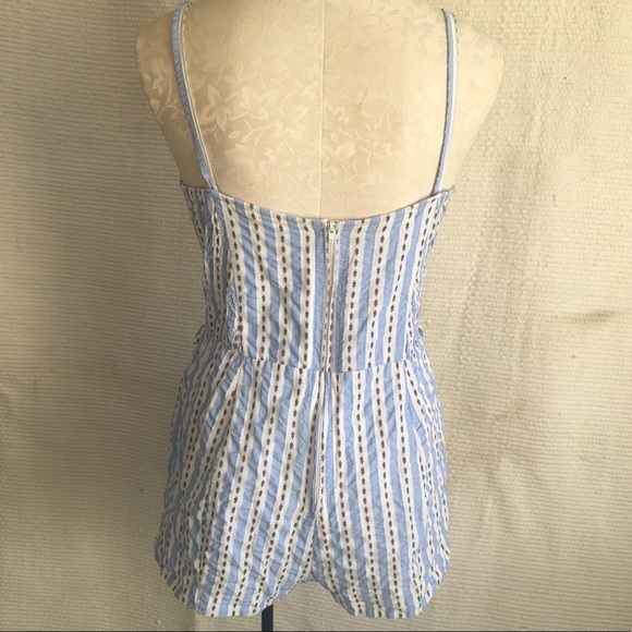 Updated! July 4th gold!! VTG 40s 50s Cotton Romper - Picture 4 of 8